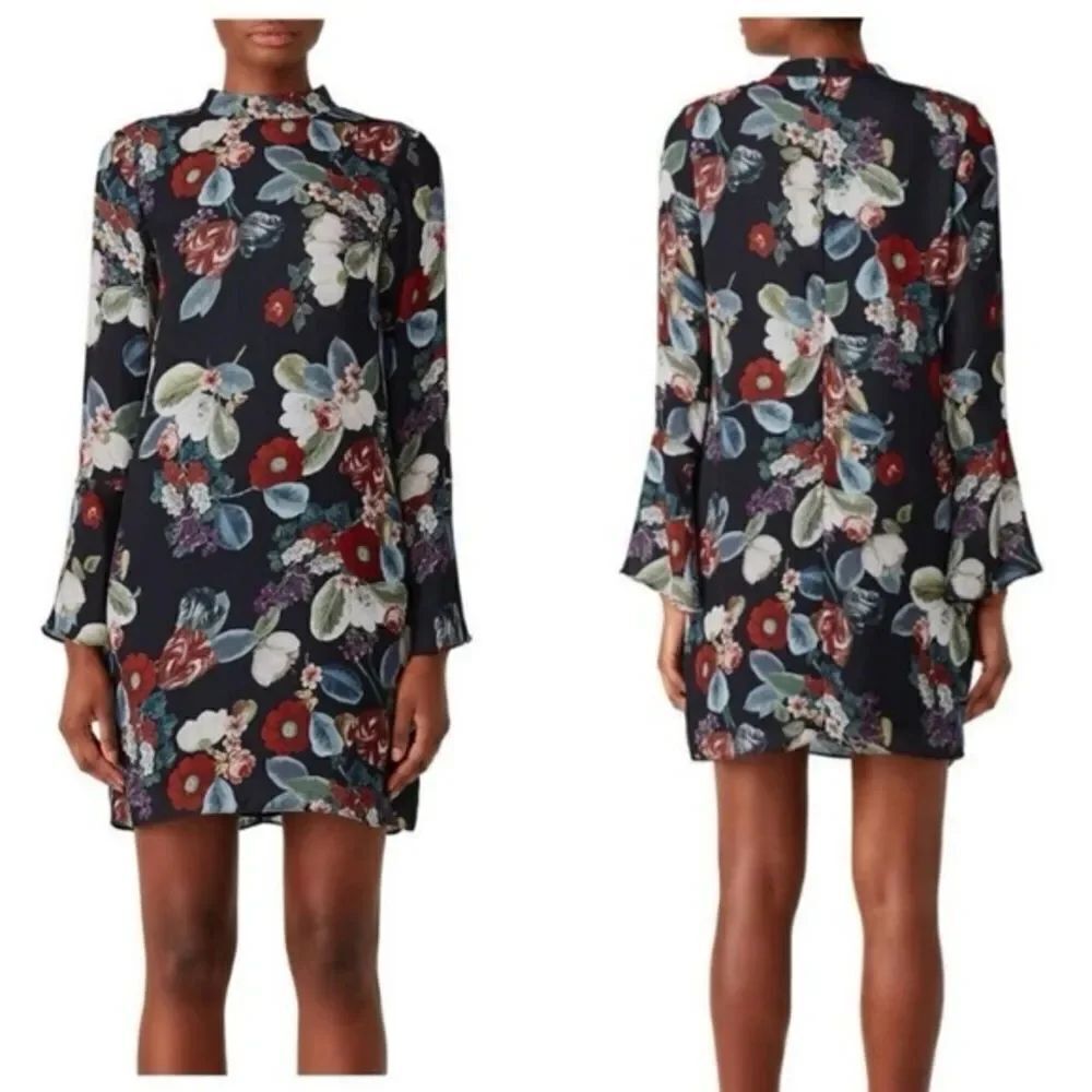 AMANDA UPRICHARD FLORAL SHIFT DRESS